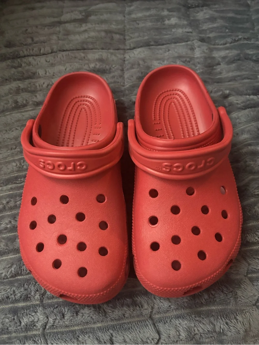 CROCS Kids Classic Clog Sandals in Red